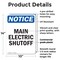 Signmission Main Electric Shutoff, 10 in W x Rectangle, Plastic OS-2PACK-NS-P-1014-V-14079 - alternate 4